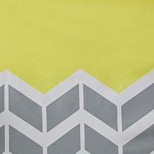 Intelligent Design Alex Chevron Grommet Curtain Pair-Yellow-42"x84"