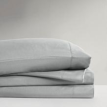 Intelligent Design Full Microfiber Wrinkle-Free Sheet Set--Grey