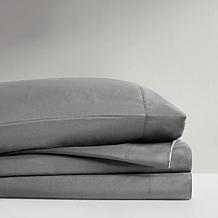 Intelligent Design Full Microfiber Wrinkle-Free Sheet Set--Charcoal