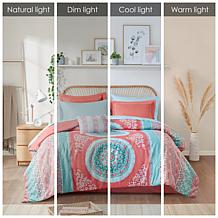 Intelligent Design Loretta Coral Queen Comforter and Sheet Set