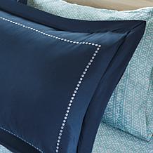Intelligent Design Loretta Navy Queen Comforter and Sheet Set