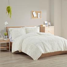 Intelligent Design Malea Shaggy Faux Fur Comforter Mini Set - Twin