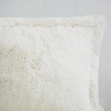 Intelligent Design Malea Shaggy Faux Fur Comforter Set Ivory - King