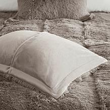 Intelligent Design Malea Shaggy Faux Fur Comforter Set Grey - King