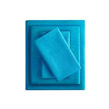 Intelligent Design Twin Microfiber Wrinkle-Free Sheet Set--Teal