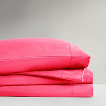 Intelligent Design Twin XL Microfiber Wrinkle-Free Sheet Set--Pink