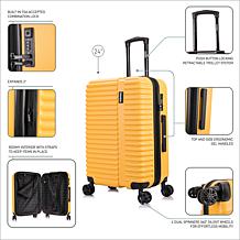 InUSA Ally 24" Lightweight Hardside Suitcase with Spinner Wheels