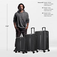 InUSA Ally Lightweight Hardside Spinner 3 Piece Set