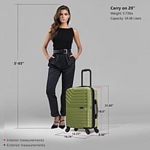 InUSA Aurum Hardside 20" Carry-On Luggage with Spinner Wheels