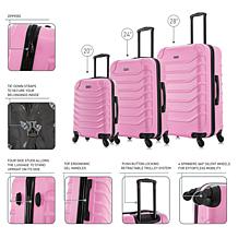 InUSA Endurance Lightweight Hardside Spinner 3-Piece Set