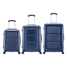 InUSA Pilot Lightweight Hardside Spinner 3-Piece Luggage Set