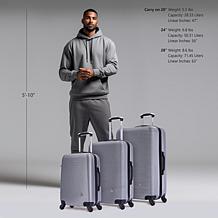 InUSA Royal 3-Piece Hardside Luggage Set with 360º Spinner Wheels