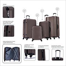 InUSA Royal 4-Piece Hardside Luggage Set with Spinner Wheels
