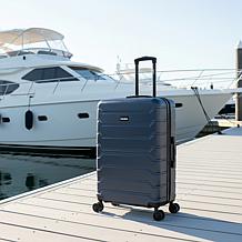 InUSA Trend 28" Large Checked Suitcase with Spinner Wheels