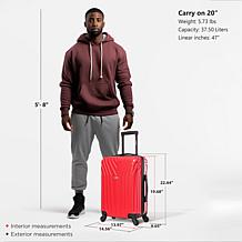 InUSA Vasty Lightweight Hardside 20" Spinner Carry-On