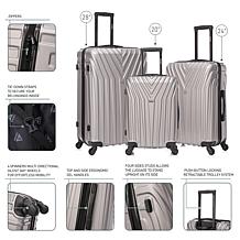 InUSA Vasty Lightweight Hardside Spinner 3pc Set