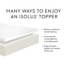 Isolus 2.5" Gel Memory Foam Mattress Topper - Queen