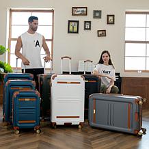 ITALIA Vintage 3 Piece Expandable Retro Luggage Set