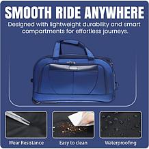 IZOD Carol 32" Rolling Duffel Bag with Wheels & Telescopic Handle