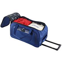 IZOD Carol 4pc Lightweight Rolling Duffel Bag w/Telescopic Handle