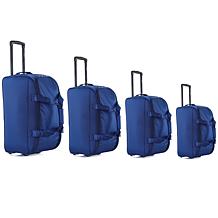 IZOD Gavin 4pc Lightweight Rolling Duffel Bag w/Telescopic Handle