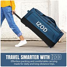 IZOD Katy 4pc Travel Duffel
Luggage Set w/Wheels & Telescopic Handle