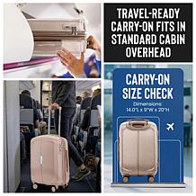 IZOD Mateo 20" Carry-On Hardside Luggage with Spinner Wheels