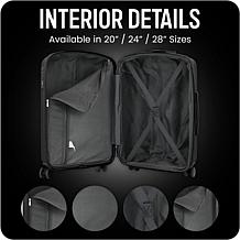 Izod Mateo 3-Piece Hard Shell Spinner Luggage Set