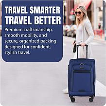 IZOD Noah 3pc Expandable Softside Luggage Set with Spinners & Lock
