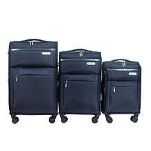 IZOD River 3pc Expandable Luggage Set w/Spinner Wheels & Lock