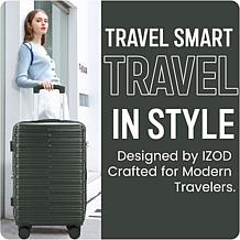 Izod Romeo 3-Piece Hard Shell Spinner Luggage Set
