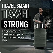 Izod Romeo 3-Piece Hard Shell Spinner Luggage Set