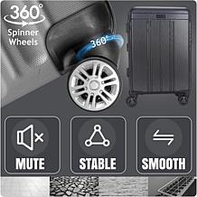 Izod Zoe 3-Piece Hard Shell Spinner Luggage Set