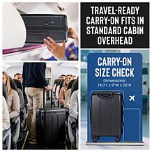 Izod Zoe 3-Piece Hard Shell Spinner Luggage Set