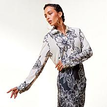 Jaclyn Smith Knit Button-Front Shirt