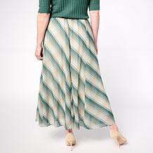 Jaclyn Smith Printed Pull-On Seamed Detail Skirt