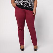 Jaclyn Smith Pull-On Straight Leg Ponte Pant