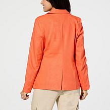 Jaclyn Smith Stretch Linen Blazer