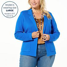 Jaclyn Smith Sweater Knit Blazer