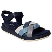 Jambu Helena Leather Wedge Sandal