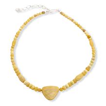 Jay King 18" Yellow Opal Sterling Silver Necklace