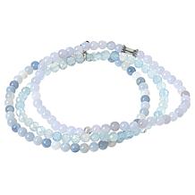 Jay King 3-Piece Aquamarine, Agate & Opal Bead Birthstone Bracelet Set