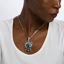 Jay King Abalone Turtle Sterling Silver Pin/Pendant
