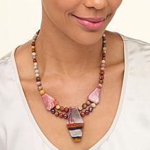 Jay King African Rainbow Chalcedony 18" Necklace