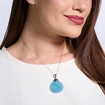 Jay King Aquamarine Sterling Silver Pear Pendant