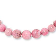 Jay King Argentinian Rhodonite Sterling Silver Necklace