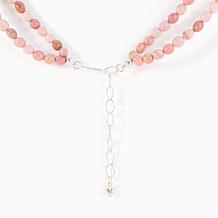 Jay King Australian Pink Opal & Baroque Rose Rhodonite Beaded Necklace