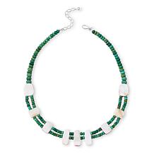 Jay King Azure Peaks Turquoise and Spiny Oyster Shell Necklace