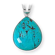 Jay King Azure Peaks Turquoise Sterling Silver Pear Pendant