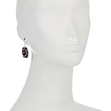 Jay King Black Calcite and Phosphosiderite Inlay Drop Earrings